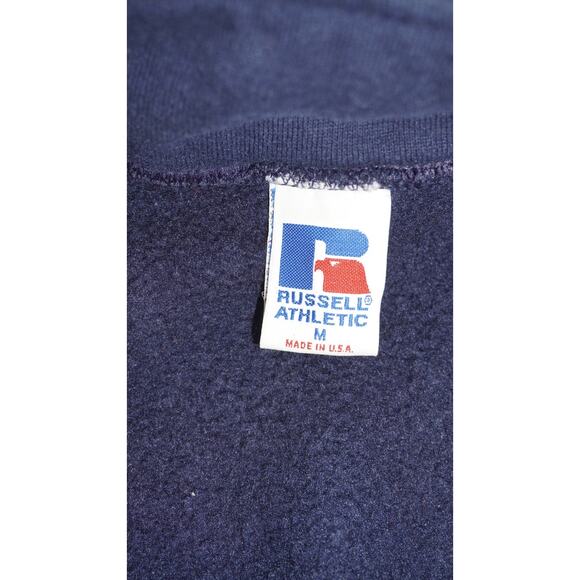 Vintage Russell Athletic USA Navy Zip Fleece Vest Size - Picture 4 of 12
